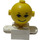 LEGO White Homemaker Figure s Yellow Hlava