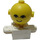 LEGO White Homemaker Figure s Yellow Hlava