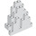 LEGO White Panel 3 x 8 x 7 Skála / kámen Trojúhelníkový (6083)