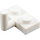 LEGO White Deska 1 x 2 s Hák (6 mm horizontální rameno) (4623)