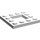 LEGO White Deska 4 x 4 s 2 x 2 Open Centrum (64799)