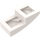 LEGO White Sklon 1 x 2 Zakřivený (3593 / 11477)