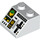 LEGO White Sklon 2 x 2 (45°) s Gauges, Switches a Páčka (11736 / 55068)