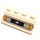 LEGO White Sklon 2 x 4 (45°) s Headlights a Black Lines Vzor s drsným povrchem (3037 / 82929)