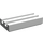 LEGO White Dlaždice 1 x 2 Mřížka (se spodní drážkou) (2412 / 30244)