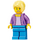 LEGO Žena v Medium Levandulová Bunda Minifigurka