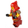 LEGO Wyldfyre s Tmavě červená Tunic Minifigurka