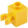 LEGO Yellow Kostka 1 x 1 s Vertikální Klip (Otevřený klip „O“, dutý kolík) (60475 / 65460)