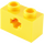 LEGO Yellow Kostka 1 x 2 s osa otvorem (&#039;+&#039; Otevírací a spodní trubice) (31493 / 32064)