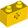 LEGO Yellow Kostka 1 x 2 s osa otvorem (Otevření &#039;X&#039;) (32064)