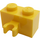 LEGO Yellow Kostka 1 x 2 s Vertikální Klip (Otevřít klip &#039;O&#039;) (42925 / 95820)