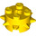 LEGO Yellow Kostka 2 x 2 Kulatá s Spikes (27266)