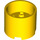 LEGO Yellow Kostka 3 x 3 x 2 Kulatá s Recess a osa otvorem (73111)