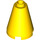 LEGO Yellow Kužel 2 x 2 x 2 (Otevřený stud) (3942 / 14918)