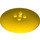 LEGO Yellow Dish 6 x 6 (pevné čepy) (35327 / 44375)