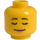 LEGO Žlutá ženský Hlava s Freckles a Open Smile (Zapuštěný pevný cvoček) (3626 / 21463)