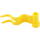 LEGO Yellow Vlajka 1 x 4 Streamer s pravou vlnou (4495)