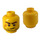 LEGO Žlutá Hlava s Strniště, Scar a Crooked Smile (Zapuštěný pevný cvoček) (10260 / 14759)