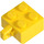 LEGO Yellow Závěs Kostka 2 x 2 Zamykání s 1 Finger Vertikální (žádný otvor pro nápravu) (30389)