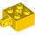 LEGO Yellow Závěs Kostka 2 x 2 Zamykání s 1 Finger Vertikální s otvorem pro nápravu (30389 / 49714)