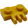 LEGO Yellow Závěs Deska 1 x 2 s 3 Stubs (2452)