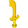 LEGO Yellow Minifig meč Scimitar (43887 / 48693)