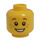 LEGO Žlutá Minifigurka Hlava s Surprised Smile a Freckles (Zapuštěný pevný cvoček) (12327 / 90787)