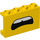 LEGO Žlutá Panel 1 x 4 x 2 s Worried open Ústa (14718 / 68377)