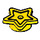 LEGO Yellow Deska 1 x 1 Kulatá s Star (11609 / 28619)