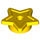 LEGO Yellow Deska 1 x 1 Kulatá s Star (11609 / 28619)