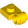 LEGO Yellow Deska 1 x 1 s klipem (Tlustý prsten) (4081 / 41632)