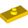 LEGO Yellow Deska 1 x 2 s 1 Stud (s drážkou a držákem spodního čepu) (15573)