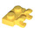 LEGO Yellow Deska 1 x 2 s Horizontální Clips (Otevřít klipy &#039;O&#039;) (49563 / 60470)