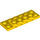 LEGO Yellow Deska 2 x 6 x 0.7 s 4 Study na Postranní (72132 / 87609)