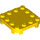 LEGO Yellow Deska 4 x 4 x 0.7 s Zaoblené rohy a Empty Middle (66792)