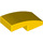 LEGO Yellow Sklon 1 x 2 Zakřivený (3593 / 11477)