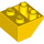 LEGO Yellow Sklon 2 x 2 (45°) Převrácený s plochou distanční vložkou vespod (3660)