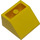 LEGO Yellow Sklon 2 x 2 (45°) Převrácený s pevnou kulatou spodní trubkou