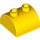 LEGO Yellow Sklon 2 x 2 Zakřivený s 2 Study na Horní (30165)