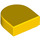 LEGO Yellow Dlaždice 1 x 1 Polovina Oval (24246 / 35399)