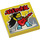 LEGO Yellow Dlaždice 2 x 2 s Skála / kámen Poses print s Groove (3068)