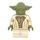 LEGO Yoda s Olive Zelená Skin a Velký Robe Creases Minifigurka